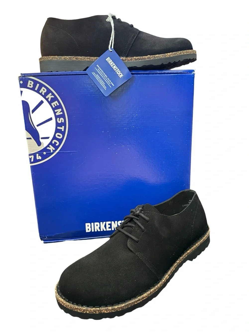 Birkenstock Pasadena Black Suede Shoes EU 42 W11 M9 NIB